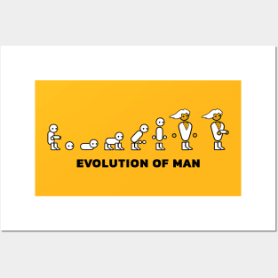 EVOLUTION OF MAN Posters and Art